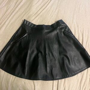 One Clothing Black Mini Skater Skirt